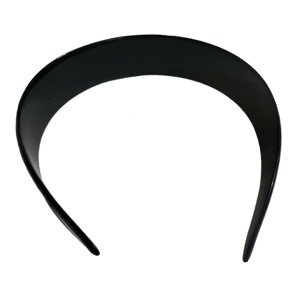 New Vintage‎ French Headband in Black & Shimmery Blue, Deadstock